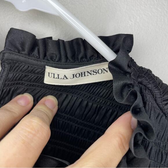 Ulla Johnson Aurele Mini Dress in Noir Black Size 8 - Picture 6 of 10